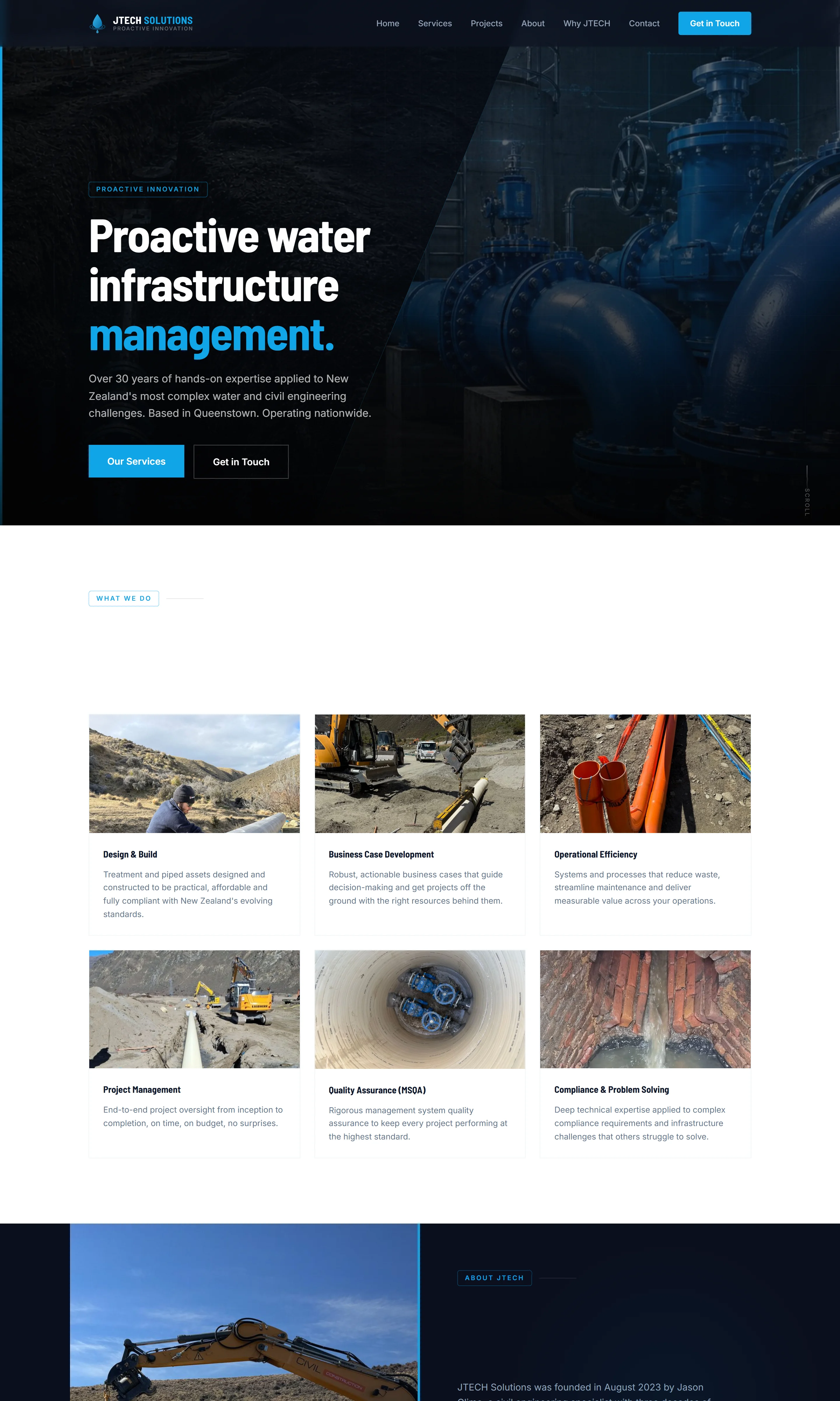JTECH Solutions website